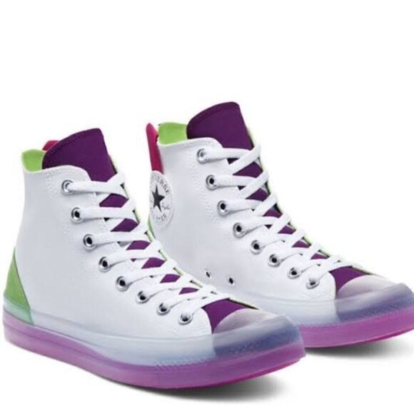 New Converse Chuck Taylor All Star CX Dramatic Night High Top White/Bold Wasabi